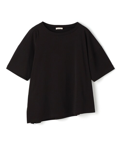 DES PRES(デ・プレ)の「ソフトプレーンジャージー ハーフスリーブプルオーバー(Tシャツ/カットソー・レディース・ホワイト/ライトピンク/ライトグリーン/ブラック・FREE)」の3枚目の写真