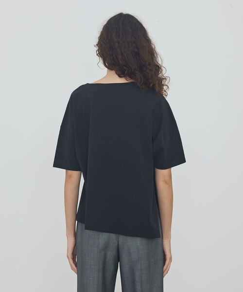 DES PRES(デ・プレ)の「ソフトプレーンジャージー ハーフスリーブプルオーバー(Tシャツ/カットソー・レディース・ホワイト/ライトピンク/ライトグリーン/ブラック・FREE)」の8枚目の写真