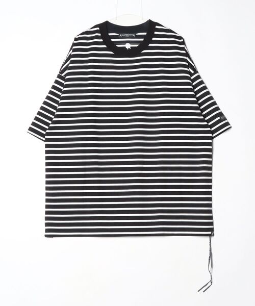 mastermind JAPAN(マスターマインド)の「BOXY 2 COLOR STRIPPED TEE(Tシャツ/カットソー・メンズ・ブラック系その他・XL)」の1枚目の写真