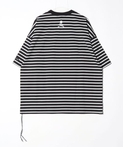 mastermind JAPAN(マスターマインド)の「BOXY 2 COLOR STRIPPED TEE(Tシャツ/カットソー・メンズ・ブラック系その他・XL)」の2枚目の写真