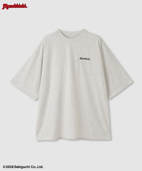 Mac-House(マックハウス)の「【 Monchhichi / モンチッチ 】モンチッチ &べびちっち ルーズTシャツ アクリルキーホルダー付き(Tシャツ/カットソー・レディース・ベージュ/ピンク/チャコール・FREE)」の4枚目の写真