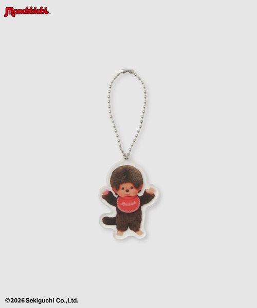 Mac-House(マックハウス)の「【 Monchhichi / モンチッチ 】モンチッチ &べびちっち ルーズTシャツ アクリルキーホルダー付き(Tシャツ/カットソー・レディース・ベージュ/ピンク/チャコール・FREE)」の9枚目の写真