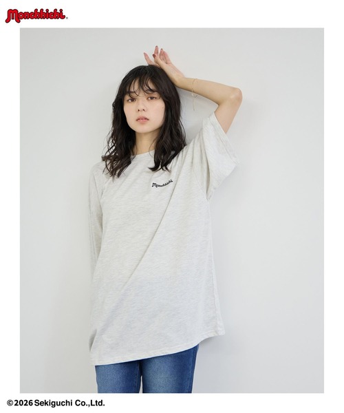 Mac-House(マックハウス)の「【 Monchhichi / モンチッチ 】モンチッチ &べびちっち ルーズTシャツ アクリルキーホルダー付き(Tシャツ/カットソー・レディース・ベージュ/ピンク/チャコール・FREE)」の10枚目の写真