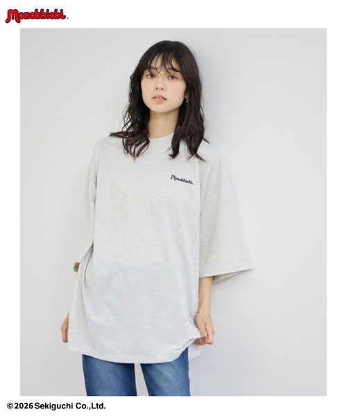 Mac-House(マックハウス)の「【 Monchhichi / モンチッチ 】モンチッチ &べびちっち ルーズTシャツ アクリルキーホルダー付き(Tシャツ/カットソー・レディース・ベージュ/ピンク/チャコール・FREE)」の11枚目の写真