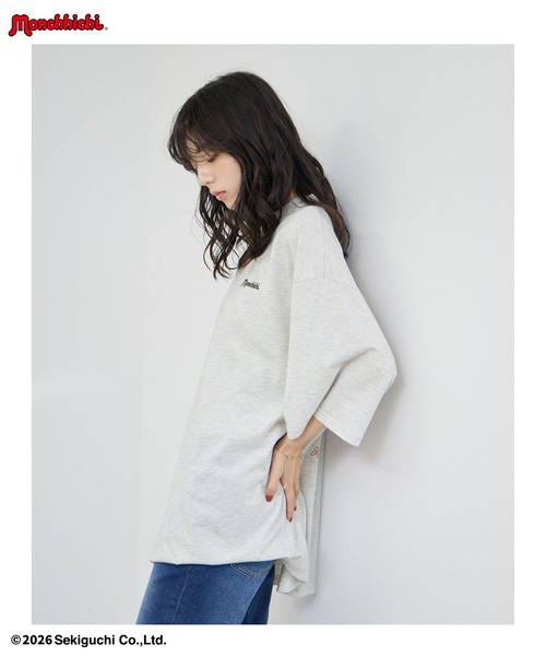 Mac-House(マックハウス)の「【 Monchhichi / モンチッチ 】モンチッチ &べびちっち ルーズTシャツ アクリルキーホルダー付き(Tシャツ/カットソー・レディース・ベージュ/ピンク/チャコール・FREE)」の12枚目の写真