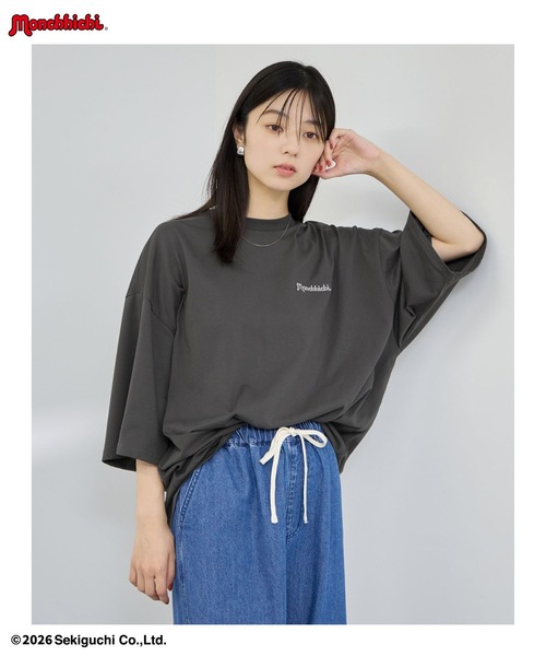 Mac-House(マックハウス)の「【 Monchhichi / モンチッチ 】モンチッチ &べびちっち ルーズTシャツ アクリルキーホルダー付き(Tシャツ/カットソー・レディース・ベージュ/ピンク/チャコール・FREE)」の18枚目の写真