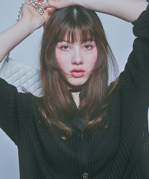 MARY QUANT（マリークワント）の「ライトメッシュ カーディガン（カーディガン/ボレロ・レディース・ホワイト/グリーン/ブラック・M）」の4枚目の写真