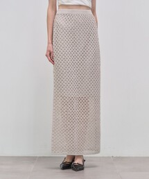 【RIM.ARK(リムアーク)】Lace knit SK/レースニットスカート