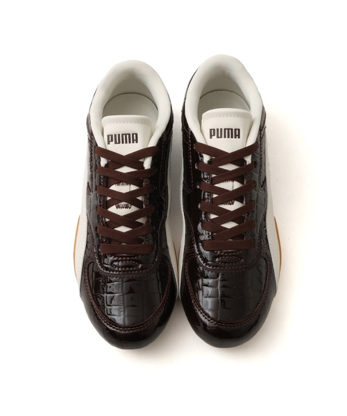 PUMA（プーマ）の「PUMA BELLA MINA CROC WMNS / プーマ ベラミナ CROC ウィメンズ（スニーカー・レディース・ブラウン・23.0cm/22.5cm/25.0cm/24.5cm/24.0cm/23.5cm）」の2枚目の写真