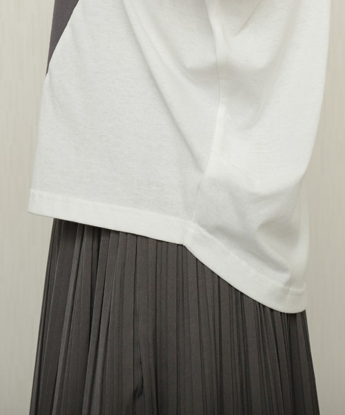 libelle more(リベル モア)の「アシメ配色ドルマントップス(Tシャツ/カットソー・レディース・ブラウン/オフホワイト/ネイビー・M/L)」の15枚目の写真