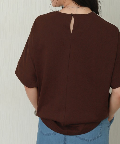 libelle more(リベル モア)の「アシメ配色ドルマントップス(Tシャツ/カットソー・レディース・ブラウン/オフホワイト/ネイビー・M/L)」の22枚目の写真