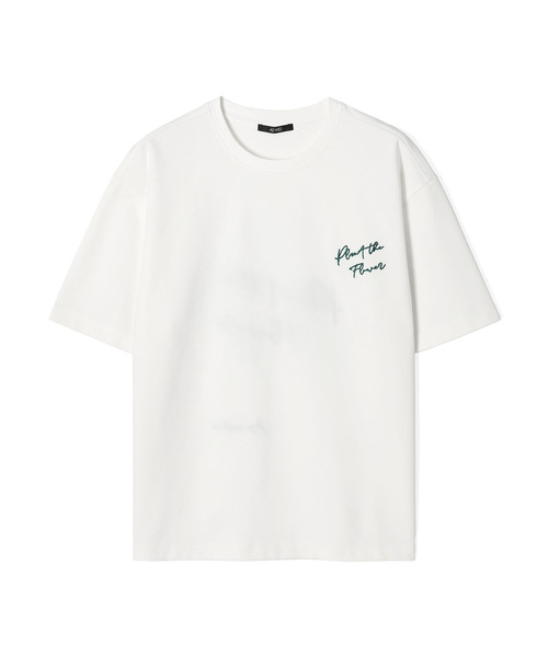 ADHOC(アドホック)の「男性マルチアートワークベーシック半袖Tシャツ (3 COLOR) (HC4STA1)(Tシャツ/カットソー・メンズ・ベージュ/ホワイト/ダークグレー・100/105)」の2枚目の写真
