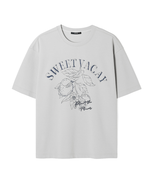 ADHOC(アドホック)の「男性マルチアートワークベーシック半袖Tシャツ (3 COLOR) (HC4STA1)(Tシャツ/カットソー・メンズ・ベージュ/ホワイト/ダークグレー・100/105)」の4枚目の写真