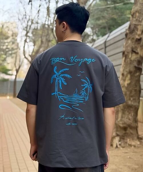 ADHOC(アドホック)の「男性マルチアートワークベーシック半袖Tシャツ (3 COLOR) (HC4STA1)(Tシャツ/カットソー・メンズ・ベージュ/ホワイト/ダークグレー・100/105)」の12枚目の写真