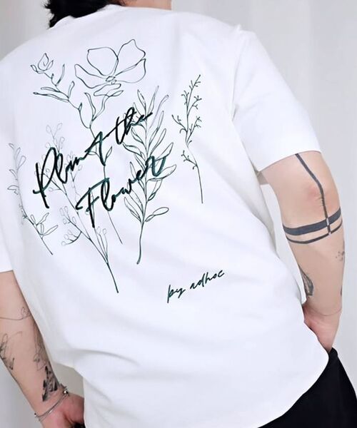 ADHOC(アドホック)の「男性マルチアートワークベーシック半袖Tシャツ (3 COLOR) (HC4STA1)(Tシャツ/カットソー・メンズ・ベージュ/ホワイト/ダークグレー・100/105)」の21枚目の写真