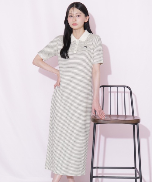 JILL by JILL STUART(ジルバイジルスチュアート)の「ワッフルポロワンピース(ワンピース・レディース・ホワイト系その他/ブラウン系その他/ブラック系その他・FREE)」の2枚目の写真