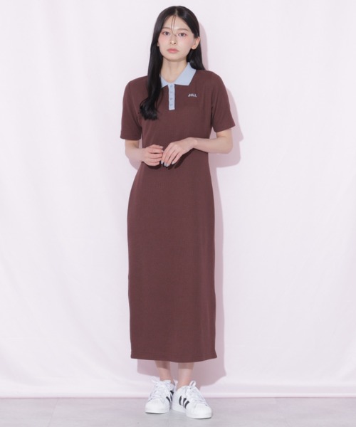 JILL by JILL STUART(ジルバイジルスチュアート)の「ワッフルポロワンピース(ワンピース・レディース・ホワイト系その他/ブラウン系その他/ブラック系その他・FREE)」の8枚目の写真