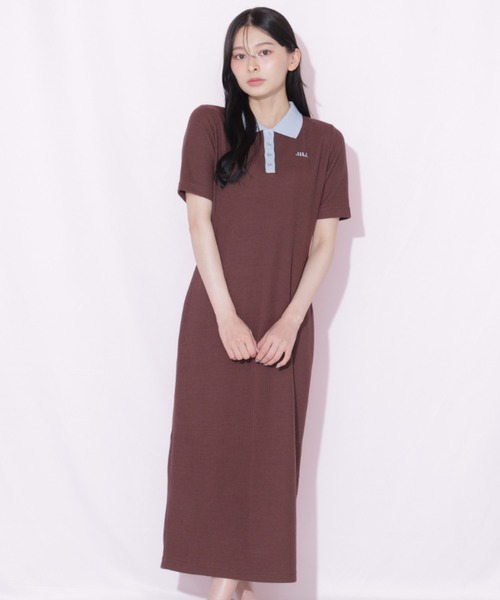 JILL by JILL STUART(ジルバイジルスチュアート)の「ワッフルポロワンピース(ワンピース・レディース・ホワイト系その他/ブラウン系その他/ブラック系その他・FREE)」の14枚目の写真