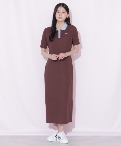 JILL by JILL STUART(ジルバイジルスチュアート)の「ワッフルポロワンピース(ワンピース・レディース・ホワイト系その他/ブラウン系その他/ブラック系その他・FREE)」の11枚目の写真