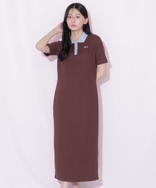 JILL by JILL STUART(ジルバイジルスチュアート)の「ワッフルポロワンピース(ワンピース・レディース・ホワイト系その他/ブラウン系その他/ブラック系その他・FREE)」の13枚目の写真