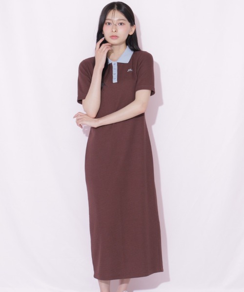 JILL by JILL STUART(ジルバイジルスチュアート)の「ワッフルポロワンピース(ワンピース・レディース・ホワイト系その他/ブラウン系その他/ブラック系その他・FREE)」の12枚目の写真