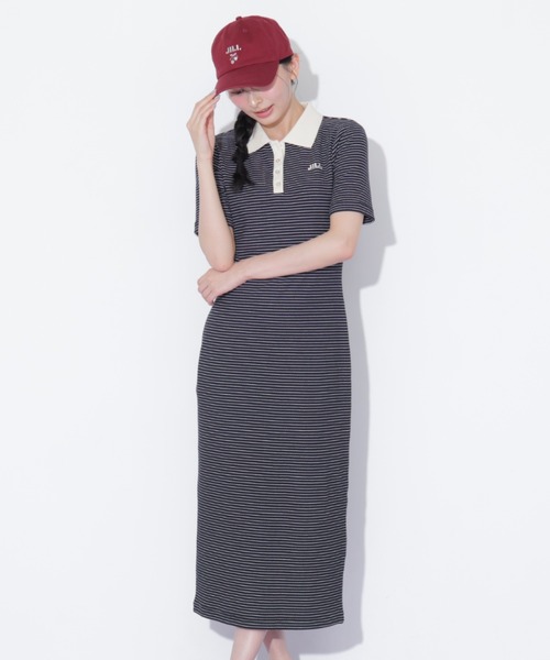 JILL by JILL STUART(ジルバイジルスチュアート)の「ワッフルポロワンピース(ワンピース・レディース・ホワイト系その他/ブラウン系その他/ブラック系その他・FREE)」の4枚目の写真