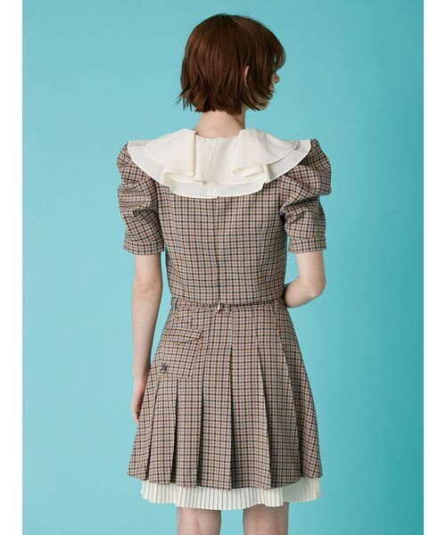 LILY BROWN(リリーブラウン)の「【LILY BROWN×Hearts2Hearts】フレアカラートップス(Tシャツ/カットソー・レディース・グレー/ブラック/チェック・F)」の15枚目の写真