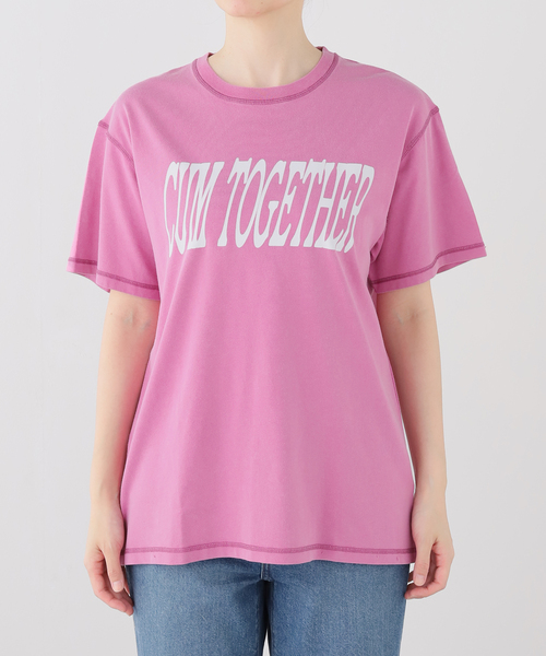 Carne Bollente(カルネボレンテ)の「Carne Bollente / カルネボレンテ Cum Together(Tシャツ/カットソー・レディース・パープル/ピンク・X-LARGE/SMALL/X-SMALL/LARGE/MEDIUM)」の6枚目の写真