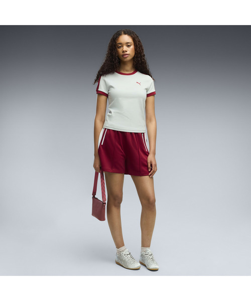 PUMA(プーマ)の「PUMA プーマ ウィメンズ T7 スリム 半袖 Tシャツ(Tシャツ/カットソー・レディース・ミント・X-LARGE/MEDIUM/SMALL/LARGE)」の3枚目の写真