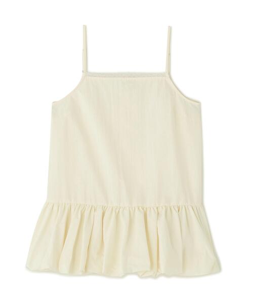 N.(N. Natural Beauty Basic)(エヌエヌナチュラルビューティーベーシック)の「バルーンキャミ(キャミソール・レディース・ブラック/オフホワイト・フリ-)」の13枚目の写真