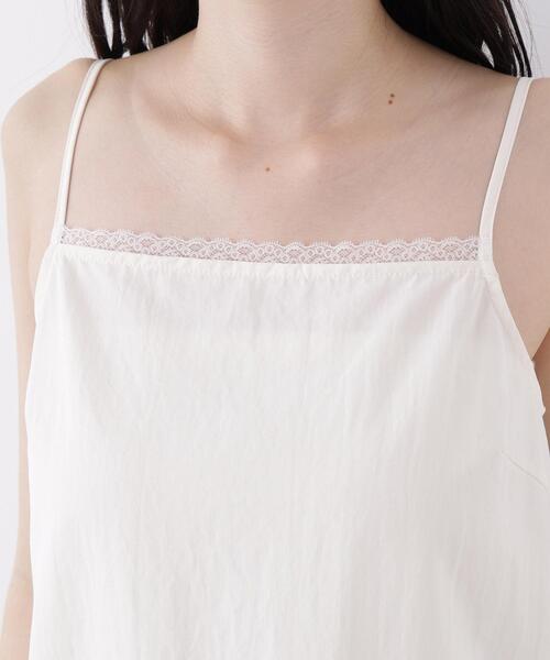 N.(N. Natural Beauty Basic)(エヌエヌナチュラルビューティーベーシック)の「バルーンキャミ(キャミソール・レディース・ブラック/オフホワイト・フリ-)」の8枚目の写真