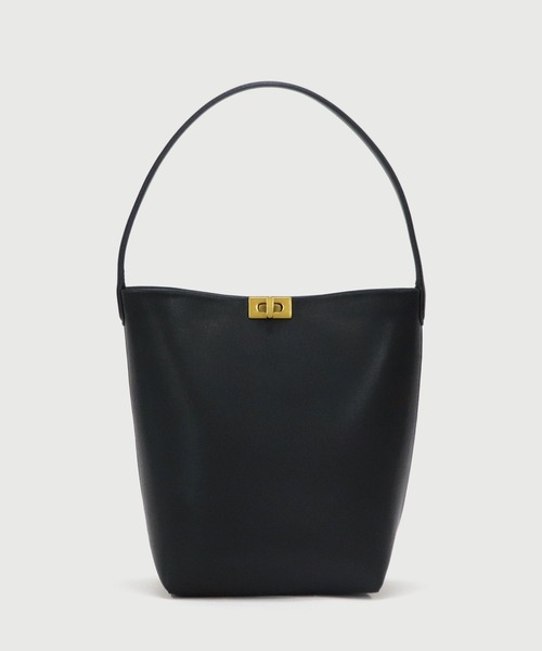 LA MARGE(ラマージ)の「【LA MARGE】【 500mlペットボトル収納可 】 ワンハンドルバッグ / スプリット レザー レディース バッグ ショルダーバッグ(トートバッグ・レディース・ブラック/ブラウン/ブラウン系その他/アイボリー・FREE)」の1枚目の写真