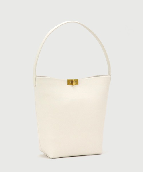 LA MARGE(ラマージ)の「【LA MARGE】【 500mlペットボトル収納可 】 ワンハンドルバッグ / スプリット レザー レディース バッグ ショルダーバッグ(トートバッグ・レディース・ブラック/ブラウン/ブラウン系その他/アイボリー・FREE)」の14枚目の写真