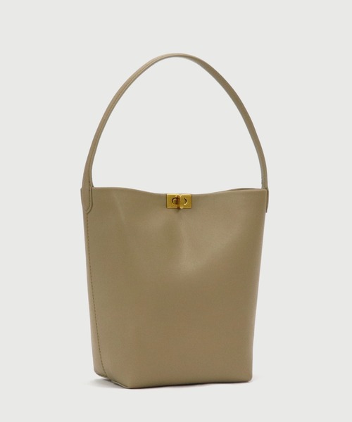 LA MARGE(ラマージ)の「【LA MARGE】【 500mlペットボトル収納可 】 ワンハンドルバッグ / スプリット レザー レディース バッグ ショルダーバッグ(トートバッグ・レディース・ブラック/ブラウン/ブラウン系その他/アイボリー・FREE)」の15枚目の写真