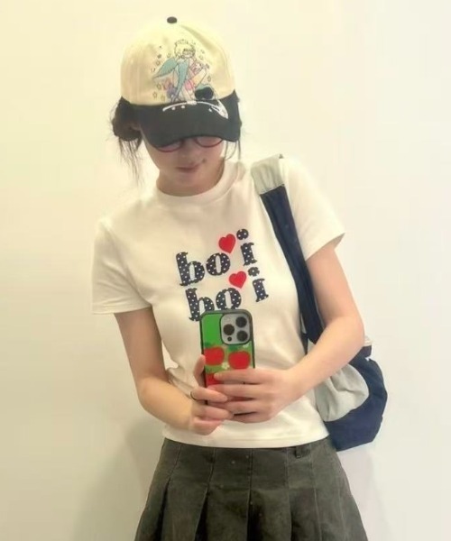 Achic(アシック)の「ドット柄ロゴプリントTシャツ(Tシャツ/カットソー・レディース・ホワイト/ホワイト系その他・M)」の13枚目の写真