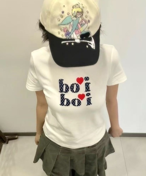 Achic(アシック)の「ドット柄ロゴプリントTシャツ(Tシャツ/カットソー・レディース・ホワイト/ホワイト系その他・M)」の14枚目の写真
