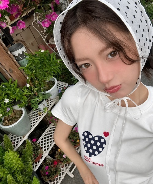 Achic(アシック)の「ドット柄ロゴプリントTシャツ(Tシャツ/カットソー・レディース・ホワイト/ホワイト系その他・M)」の21枚目の写真