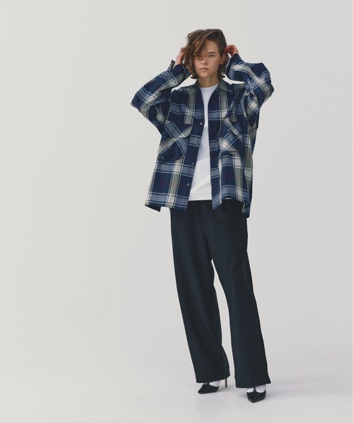 DAIWA PIER39（ダイワピア39）の「DAIWA PIER39  TECH SPORTS OPEN COLLAR SHIRT L/S BIG TARTAN　ダイワ ピア39  シャツ（シャツ/ブラウス・メンズ・ブラック/ネイビー・M/S/L）」の10枚目の写真