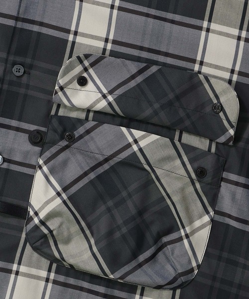 DAIWA PIER39（ダイワピア39）の「DAIWA PIER39  TECH SPORTS OPEN COLLAR SHIRT L/S BIG TARTAN　ダイワ ピア39  シャツ（シャツ/ブラウス・メンズ・ブラック/ネイビー・M/S/L）」の15枚目の写真
