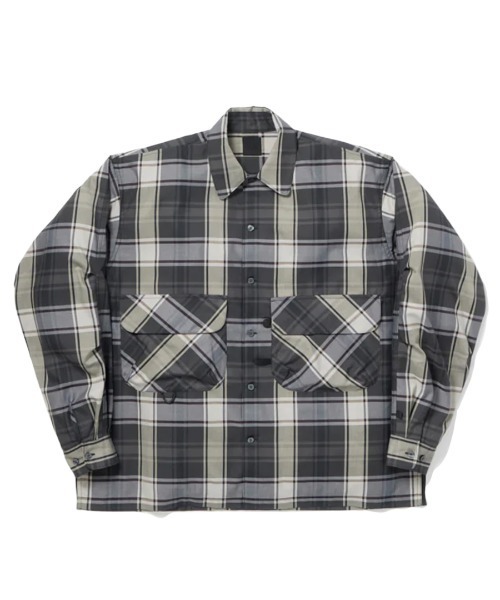 DAIWA PIER39（ダイワピア39）の「DAIWA PIER39  TECH SPORTS OPEN COLLAR SHIRT L/S BIG TARTAN　ダイワ ピア39  シャツ（シャツ/ブラウス・メンズ・ブラック/ネイビー・M/S/L）」の4枚目の写真