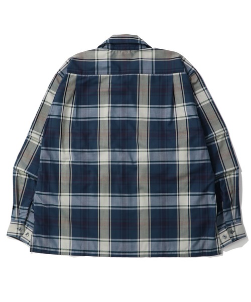 DAIWA PIER39（ダイワピア39）の「DAIWA PIER39  TECH SPORTS OPEN COLLAR SHIRT L/S BIG TARTAN　ダイワ ピア39  シャツ（シャツ/ブラウス・メンズ・ブラック/ネイビー・M/S/L）」の6枚目の写真