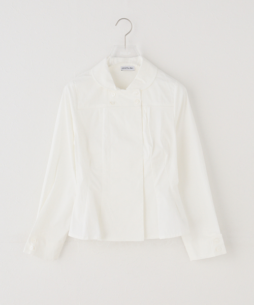 peachy den(ピーチーデン)の「peachy den / ピーチーデン MISSY LONG SLEEVE BLOUSE(シャツ/ブラウス・レディース・ホワイト・SMALL)」の1枚目の写真