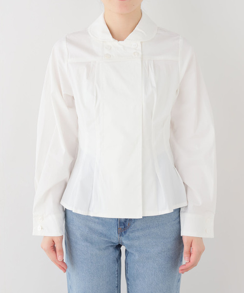 peachy den(ピーチーデン)の「peachy den / ピーチーデン MISSY LONG SLEEVE BLOUSE(シャツ/ブラウス・レディース・ホワイト・SMALL)」の8枚目の写真