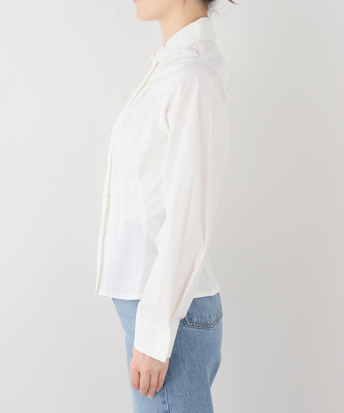 peachy den(ピーチーデン)の「peachy den / ピーチーデン MISSY LONG SLEEVE BLOUSE(シャツ/ブラウス・レディース・ホワイト・SMALL)」の9枚目の写真