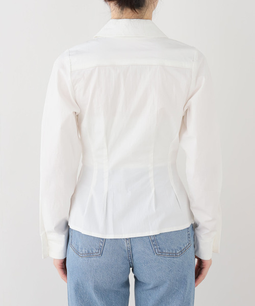 peachy den(ピーチーデン)の「peachy den / ピーチーデン MISSY LONG SLEEVE BLOUSE(シャツ/ブラウス・レディース・ホワイト・SMALL)」の10枚目の写真