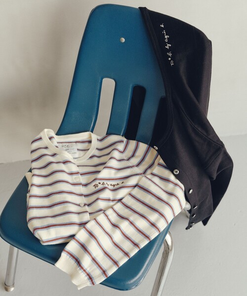 To b. by agnes b.(トゥービーバイアニエスベー)の「To b. by agnes b.× green label relaxing コットン ビッグカーディガン(カーディガン/ボレロ・レディース・ブラック・FREE)」の10枚目の写真