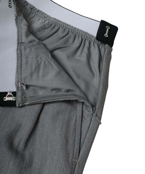 CONVERSE TOKYO(コンバーストウキョウ)の「WAIST LOGO WIDE SLACKS PANTS(スラックス・レディース・ブラック/ベージュ/グレー・FREE)」の6枚目の写真
