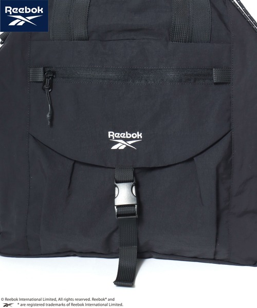 Reebok（リーボック）の「Reebok/リーボック ナイロン ロゴ ワンポイント刺繍 2Way ドローコード トートバッグ/ショルダーバッグ/レディース メンズ（ショルダーバッグ・レディース・ブラック・FREE）」の12枚目の写真