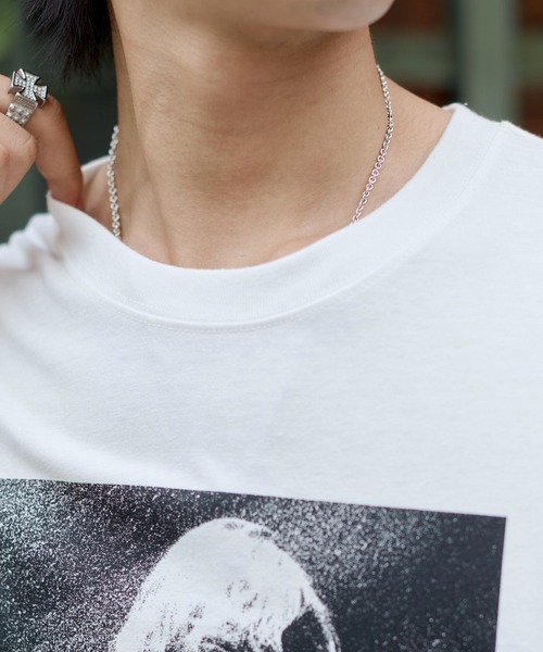 WEGO（ウィゴー）の「WEGO/フォトグラフィックネップT（Tシャツ/カットソー・メンズ・ホワイト/ブラック・LARGE/MEDIUM）」の7枚目の写真