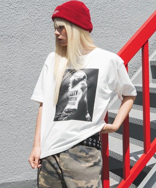 WEGO（ウィゴー）の「WEGO/フォトグラフィックネップT（Tシャツ/カットソー・メンズ・ホワイト/ブラック・LARGE/MEDIUM）」の15枚目の写真
